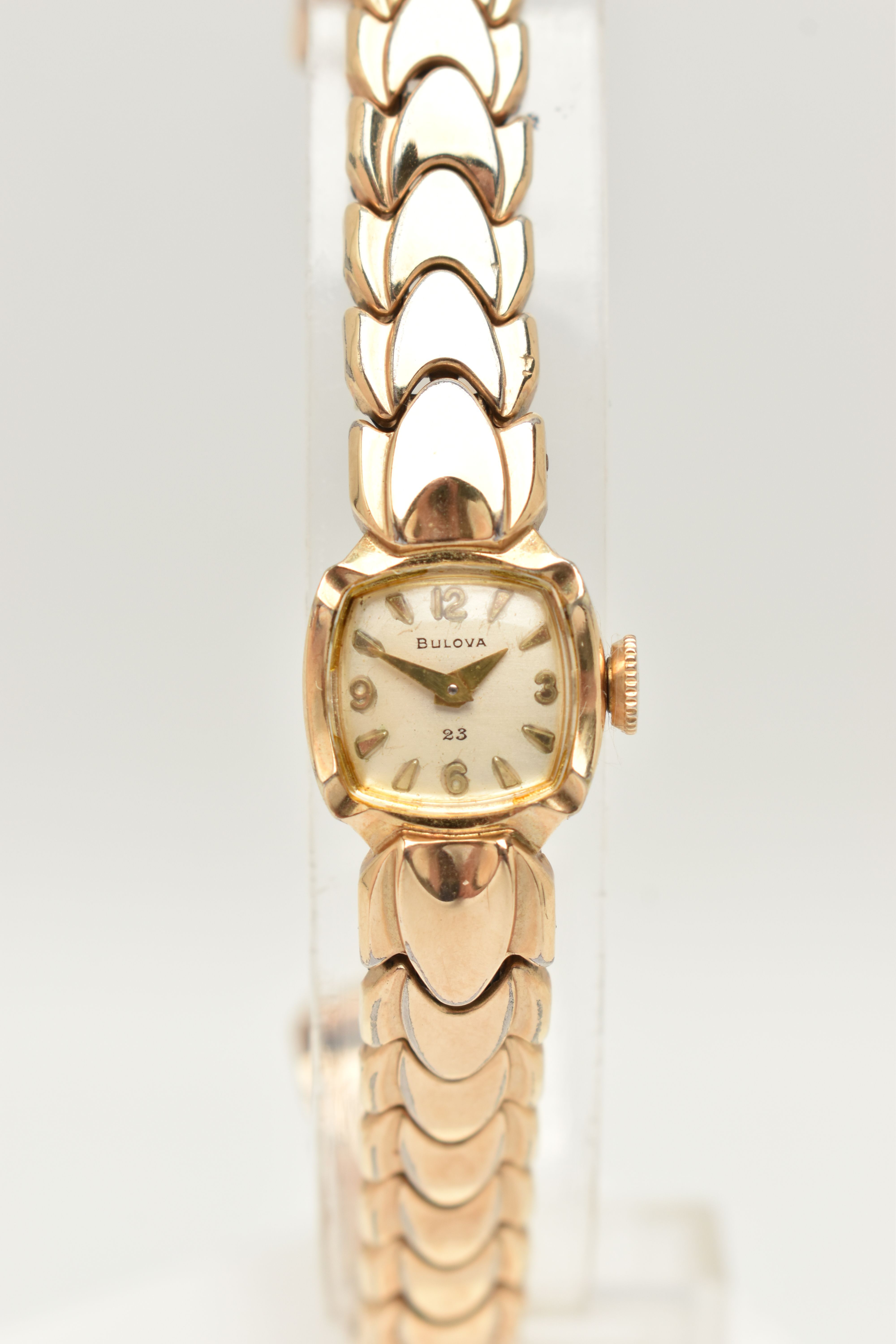 TWO LADIES WRISTWATCHES, the first a hand wound movement 'Bulova' rolled gold ladies wristwatch, - Image 4 of 7