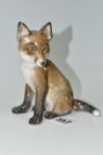 A ROSENTHAL FIGURE OF A SEATED FOX CUB, by Georg Kuspert, no 5008, height 12.5cm (1) (Condition