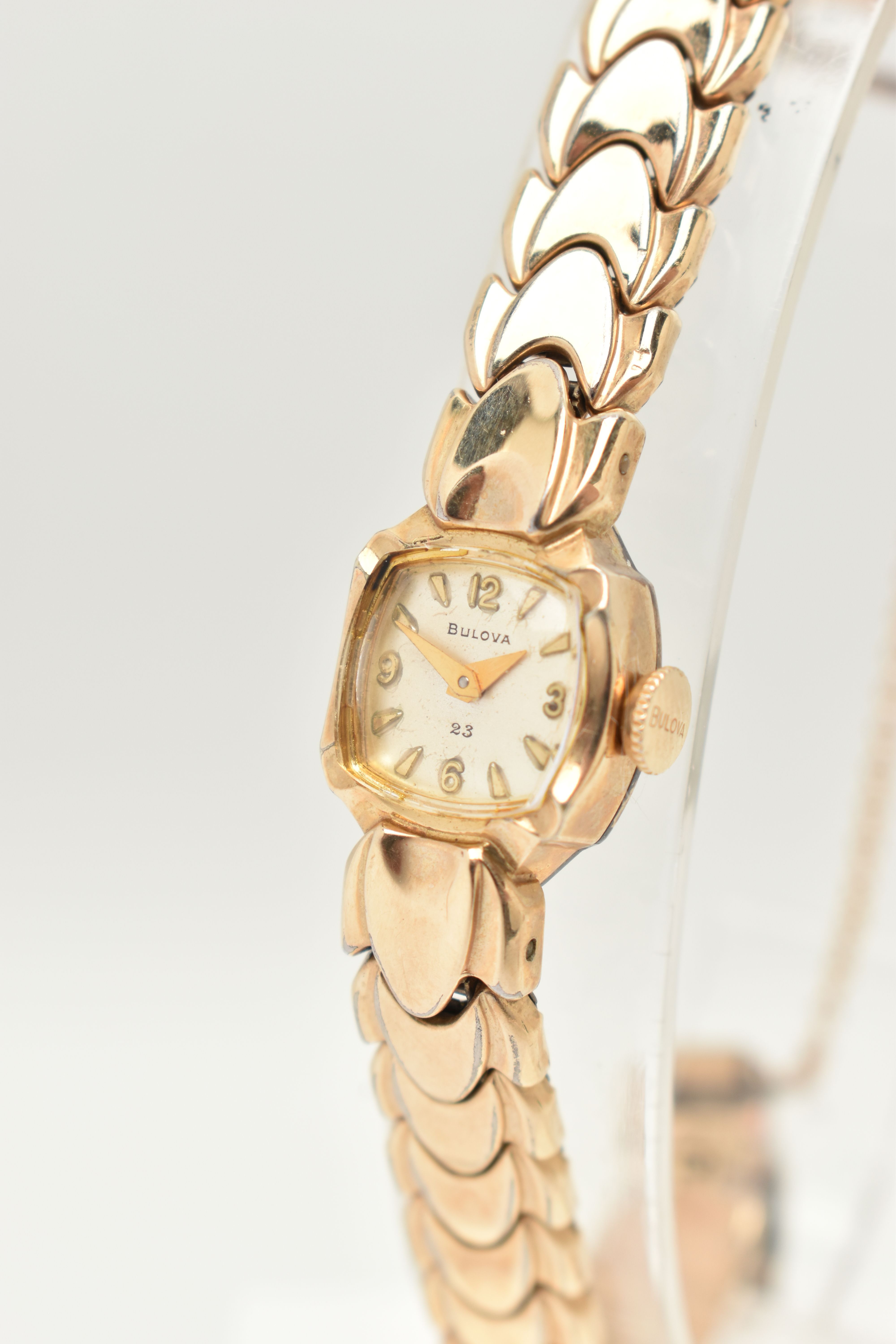 TWO LADIES WRISTWATCHES, the first a hand wound movement 'Bulova' rolled gold ladies wristwatch, - Image 5 of 7
