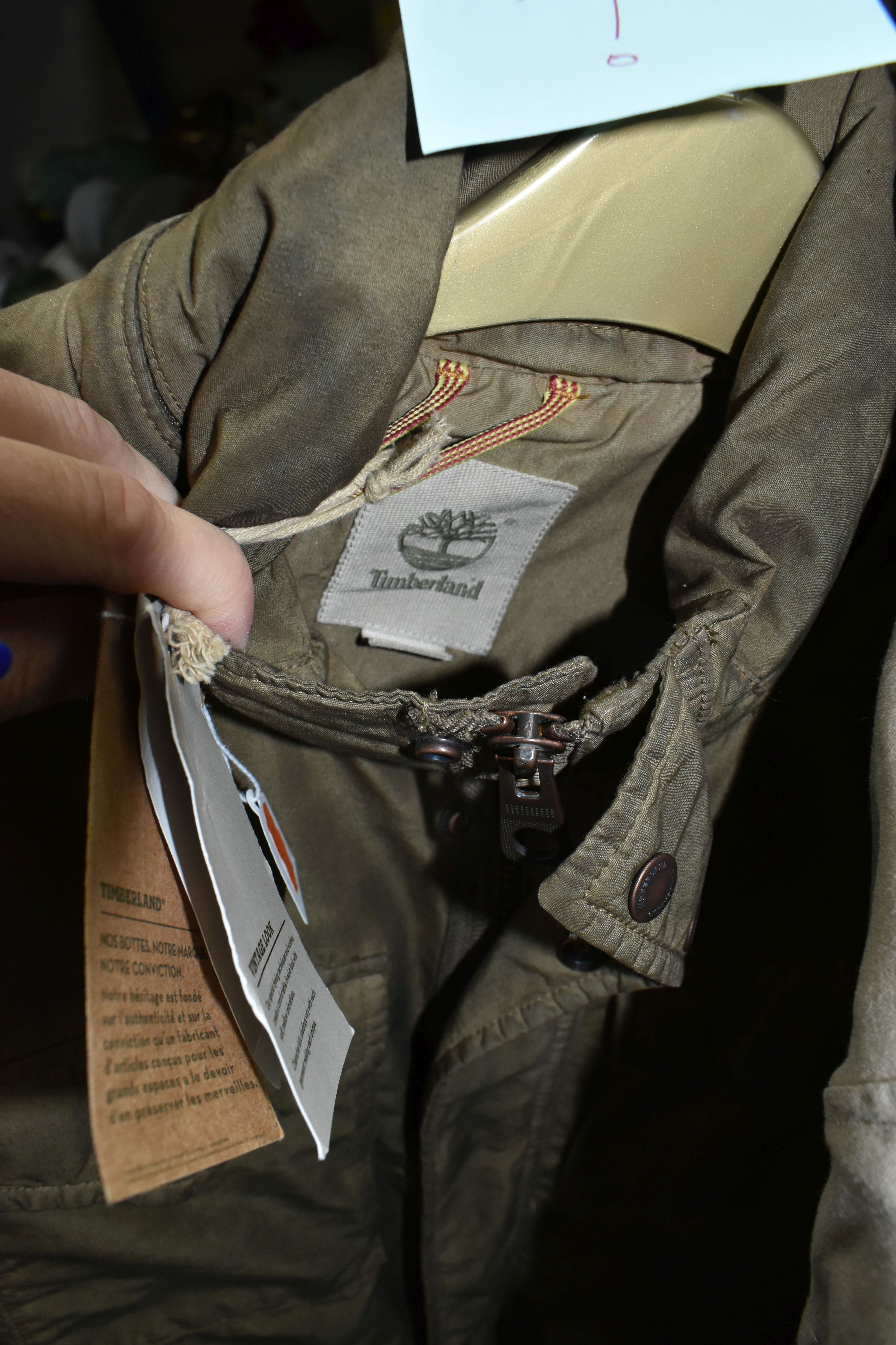 A SMALL CLOTHES RAIL AND A GROUP OF GENTLEMEN'S DESIGNER JACKETS AND SUITS, comprising a black - Image 9 of 12