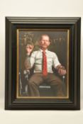 VINCENT KAMP (BRITISH CONTEMPORARY) 'TRUST THY BARBER', a signed limited edition print depicting a