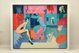 TOBY MULLIGAN (BRITISH 1969) 'PROVOCATIVE INFLUENCE', a signed limited edition print depicting