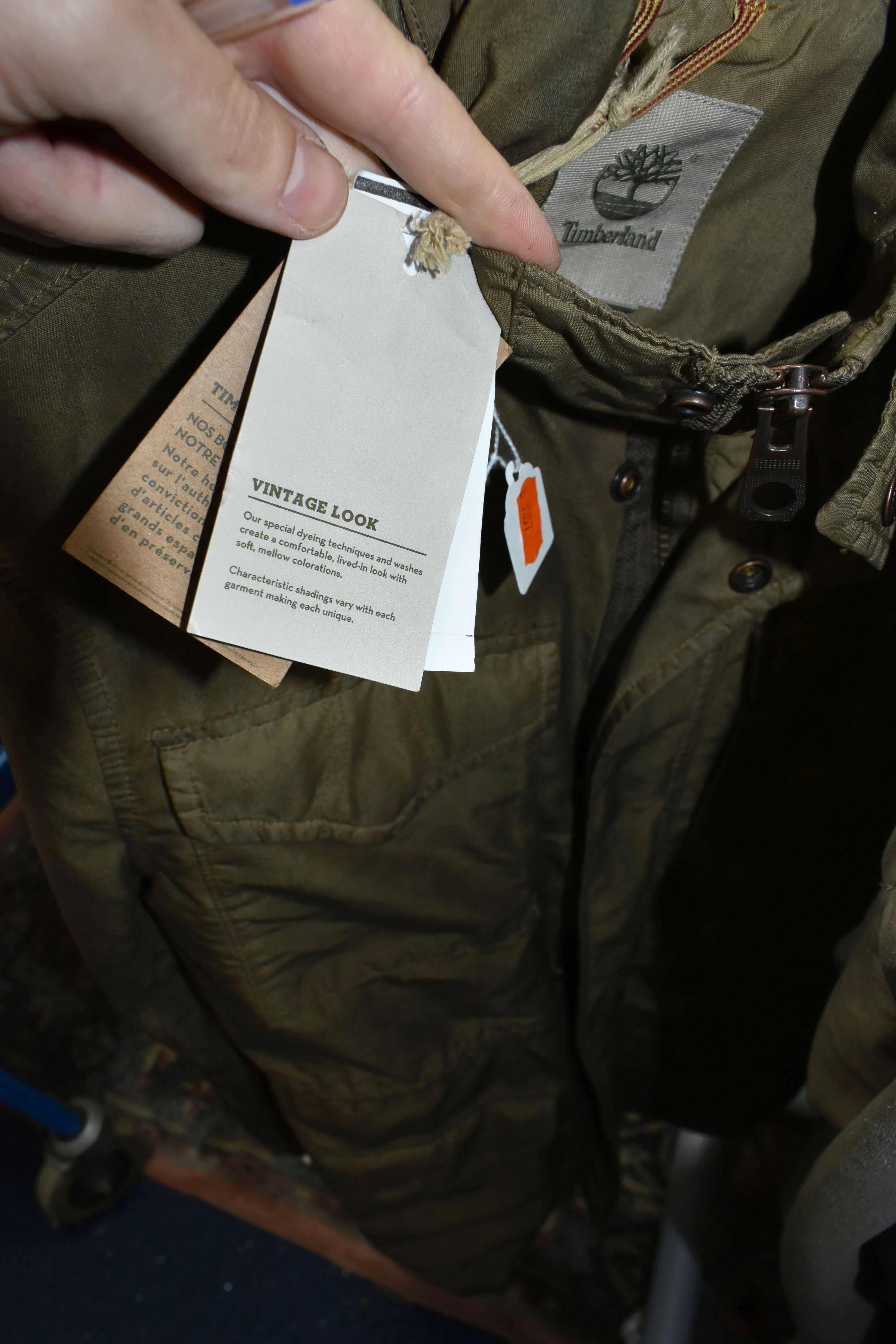 A SMALL CLOTHES RAIL AND A GROUP OF GENTLEMEN'S DESIGNER JACKETS AND SUITS, comprising a black - Image 10 of 12