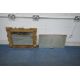 A GILT FRAMED WALL MIRROR, 82cm x 63cm, along with two other mirrors (condition report: teak - Image 1 of 4
