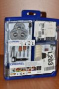 A 'DREMEL' 100 PEICE MULTIPURPOSE ACCESSORY SET, (condition report: new in box, not tested, we