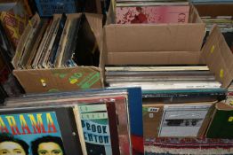 THREE BOXES OF LPs, approximately 120, to include artists, Neil Diamond, Fleetwood Mac, Led Zeppelin