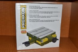 A 'PROXXON' DIE-CAST ALUMINIUM COMPOUND TABLE KT 150, (condition report: new in box, not tested,