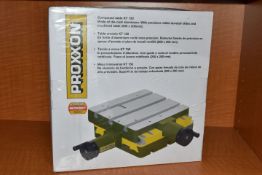 A 'PROXXON' DIE-CAST ALUMINIUM COMPOUND TABLE KT 150, (condition report: new in box, not tested,