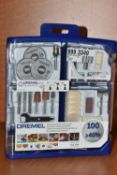 A 'DREMEL' 100 PEICE MULTIPURPOSE ACCESSORY SET, (condition report: new in box, not tested, we