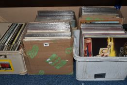 FIVE BOXES OF LPs, to include, classical, theatre/movie soundtracks, country, love songs, etc. (sd),