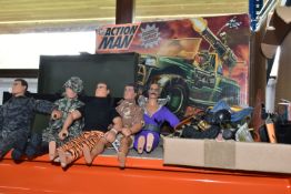A GROUP OF ACTION MAN FIGURES AND ACCESSORIES, to include five 1990s action figures, including Dr X,