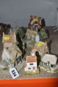 A GROUP OF EIGHT LILLIPUT LANE COTTAGE SCULPTURES, comprising Miniature Masterpieces 'Three