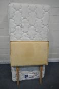 A REST ASSURED NUMBER 1 SINGLE BED, with base and headboard (condition report: general signs of