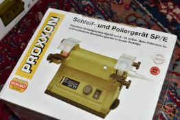 A BOXED PROXXON POLISHER GRINDER, product number 999E6601, EU plug (condition report: new in box,