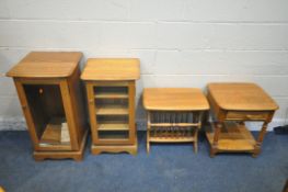 LUCIAN ERCOLANI, A SELECTION OF MID CENTURY ELM AND BEECH OCCASIONAL FURNITURE, to include a media
