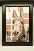 SAMANTHA ELLIS (BRITISH 1992) 'SMILEY STANLEY', a contemporary style portrait of a Donkey, signed