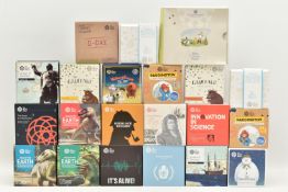 A SELECTION OF ROYAL MINT BOXED SILVER PROOFS, to include The Snowman & James 50p 2019, The Gruffalo