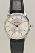 A GENTS 'DREYFUS & CO' WRISTWATCH, round silver and white tone dial signed 'Dreyfus & Co, Hand