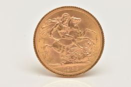 A FULL SOVEREIGN COIN, 1968 Elizabeth II, depicting George and the Dragon, approximate gross