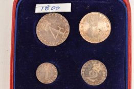A GEORGE III MAUNDY COIN SET OF FOUR COINS 1800