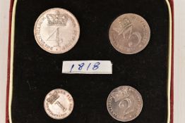 A GEORGE III MAUNDY COIN SET OF FOUR COINS 1818