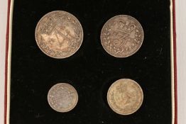 A CASED SET OF MAUNDY COINS 4d TO 1d GEORGE III 1823