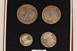 A GEORGE III ROYAL MINT BOXED FOUR COIN MAUNDY SET 1795
