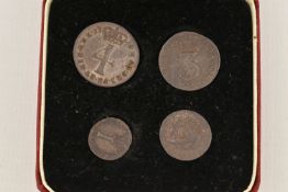 A ROYAL MINT CASED SET OF MAUNDY COINS 4d to 1d GEORGE III 1772