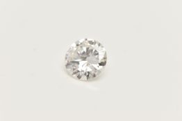 A LOOSE DIAMOND, the round brilliant cut diamond, weighing approximately 0.73ct, assessed colour H-