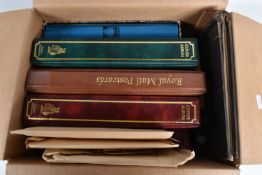 BOX OF STAMPS WITH MAIN VALUE IN GB FROM LATE 1990S TO 2000S AS PRESENTATION PACKS , FDCS and PHQS