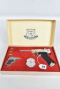 A BOXED LONE STAR LUGER PRESENTATION SET, not tested, the smaller 'Special Agent' gun has some
