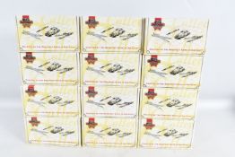 TWELVE BOXED MATCHBOX COLLECTIBLES DIECAST MODEL VEHICLES, to include a 1933 Cadillac Salt Lake City