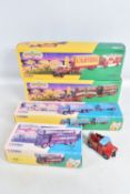 FOUR BOXED CORGI CLASSICS SHOWMANS RANGE MODELS, Scammell Highwayman Generator with Closed Pole