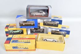 SIX BOXED VANGUARDS COLLECTORS CLUB EXCLUSIVE DIECAST MODEL CARS, Austin A40 Farina Saloon, 2010
