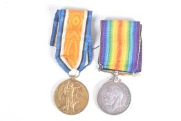 A PAIR OF IRISH GUARDS WWI MEDALS AND RIBBONS, both are correctly named to 9383 Private J. Lowe