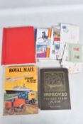 SMALL BOX WITH A FEW JUNIOR TYPE ALBUMS