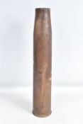 A LARGE 75mm MK50 BRASS SHELL CASE, this shell case is height 592mm, Customers must satisfy