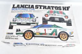 A BOXED 1:12 SCALE DOYUSHA MONTECARLO TYPE LANCIA STRATOS HF UNBUILD KIT, numbered 14, parts