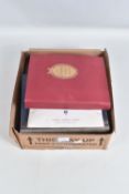 3 ALBUMS OF STAMPS AND SMALL PACKET OF LOOSE. The albums comprise RM album of GB 1980s FDCS, a world