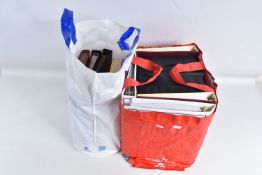 COLLECTION OF STAMPS IN ALBUMS WITHIN 2 BAGS. We note 4 WWF albums, 2 albums of Disney thematics,