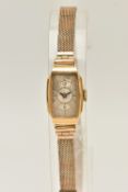 AN EARLY 20TH CENTURY WRISTWATCH, the cream dial, with black Arabic numerals at six and twelve o'