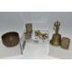 A GROUP OF ASIAN METAL WARE, possibly Tibetan and Indian in origin, comprising a napkin ring - Image 1 of 9