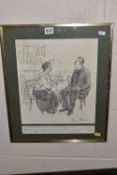 GEORGE BELCHER (1875-1947) A HUMOROUS CARTOON DRAWING, depicting a Vicar talking to one of his
