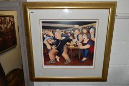 BERYL COOK (BRITISH 1926-2008) 'TARZANOGRAM', a signed limited edition lithographic print, depicting