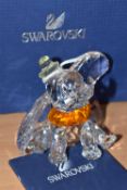 A SWAROVSKI CRYSTAL 'DUMBO' from Disney's Dumbo numbered 1052873 on the original box, stamped' Dumbo