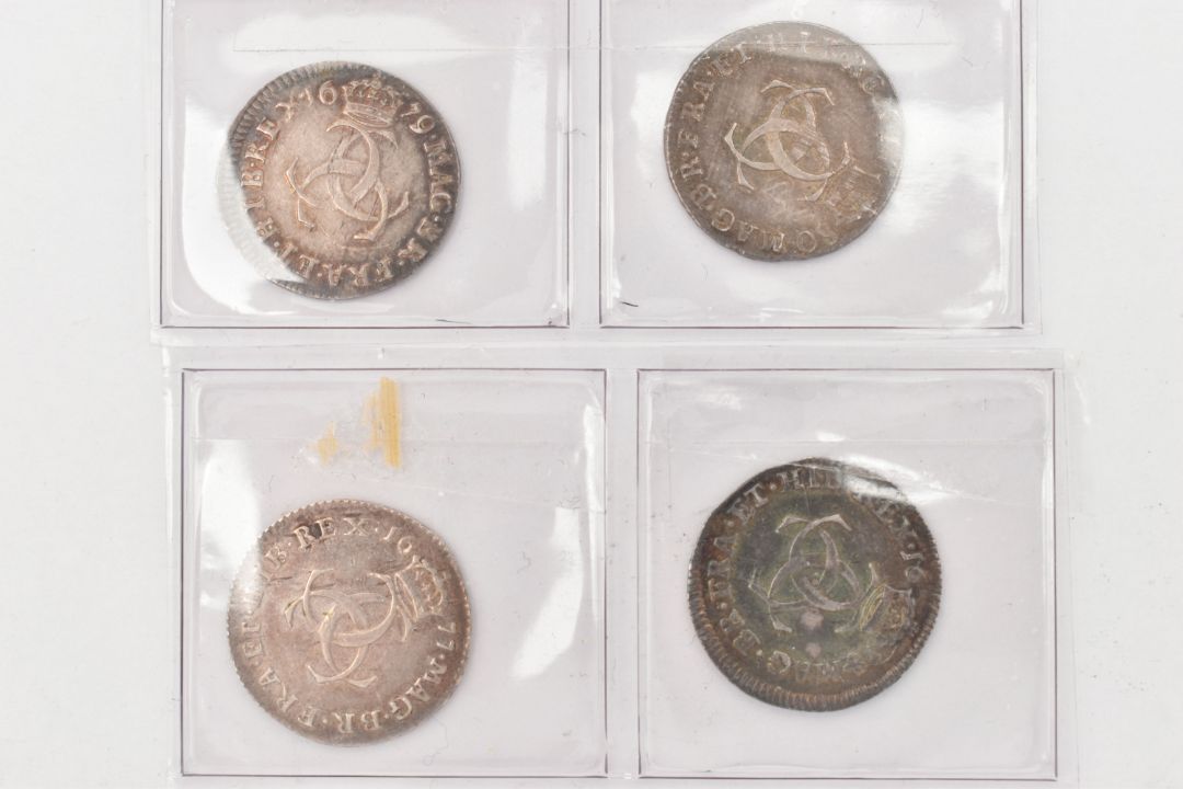 A GROUP OF CHARLES II 3d COINS TO INCLUDE 1677, 1678 both F, and 1679, 1680 G/F (4) - Image 1 of 2