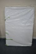 AN UNBRANDED 4FT6 MEMORY FOAM MATTRESS (condition report: in plastic wrapping)