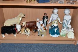 A GROUP OF FIGURINES to include a Royal Doulton 'Thanks Doc' HN2731 and 'The Graduate' HN3017, '