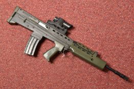 AN SA80 STYLE BB GUN, fitted with removeable magazine, appears to be in working order