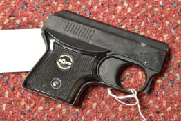 A GERMAN MADE .22'' ROHM RG 2S VERTIALLY VENTING BLANK STARTING PISTOL, complete with sliding